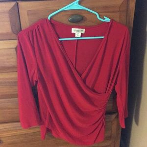 Red blouse